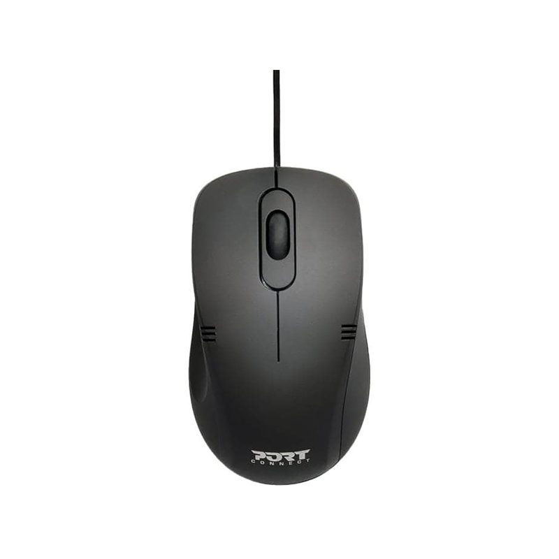 Port Professional Wired Black Mouse