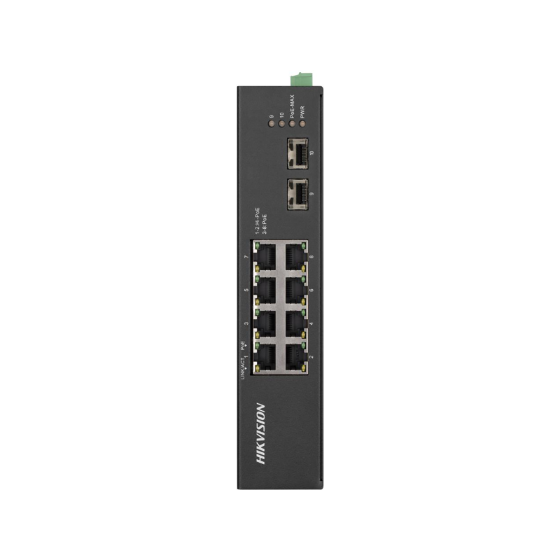 Hikvision 8 Port Gigabit Unmanaged Harsh POE Switch
