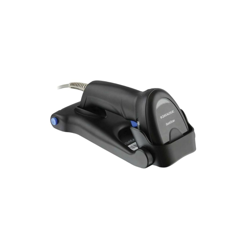 Datalogic Quickscan Lite QD2220 Kit Linear Imager USB Only Black kit Includes Scanner 1D USB Cable 90A052065 And Stand STD QW25 BK